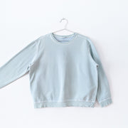 Vintage Northern Reflections Crewneck Sweatshirt in Light Mint/Seafoam Green. Women's Petite Large, Cotton, Made in Canada.