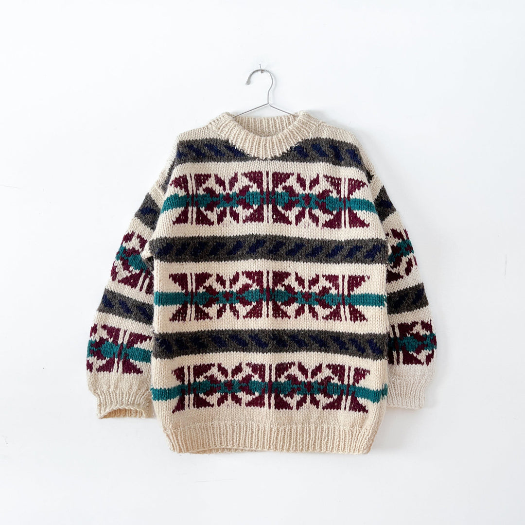 Vintage Nuevo Americana Wool Sweater Fold and Fray
