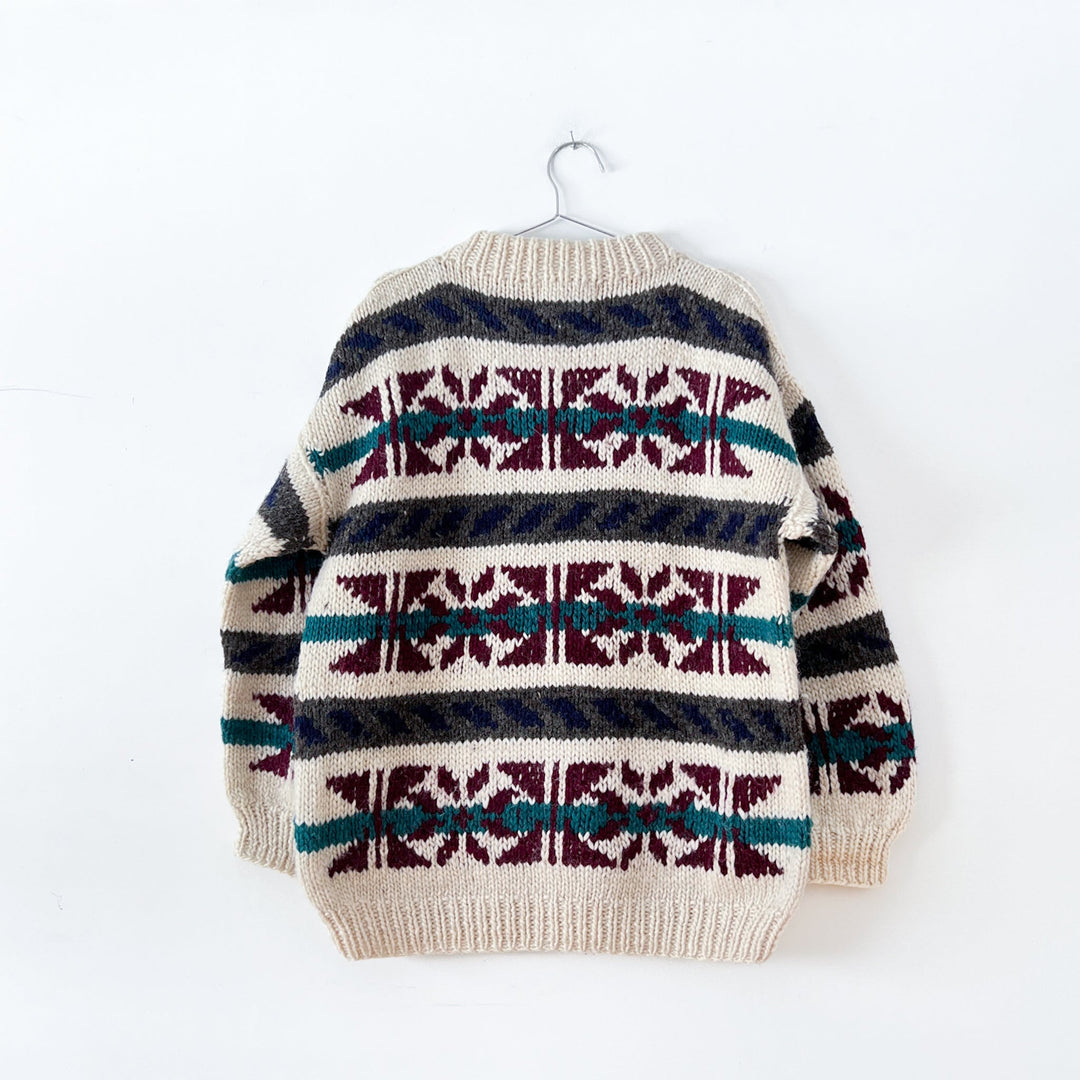 Vintage Nuevo Americana Wool Sweater Fold and Fray