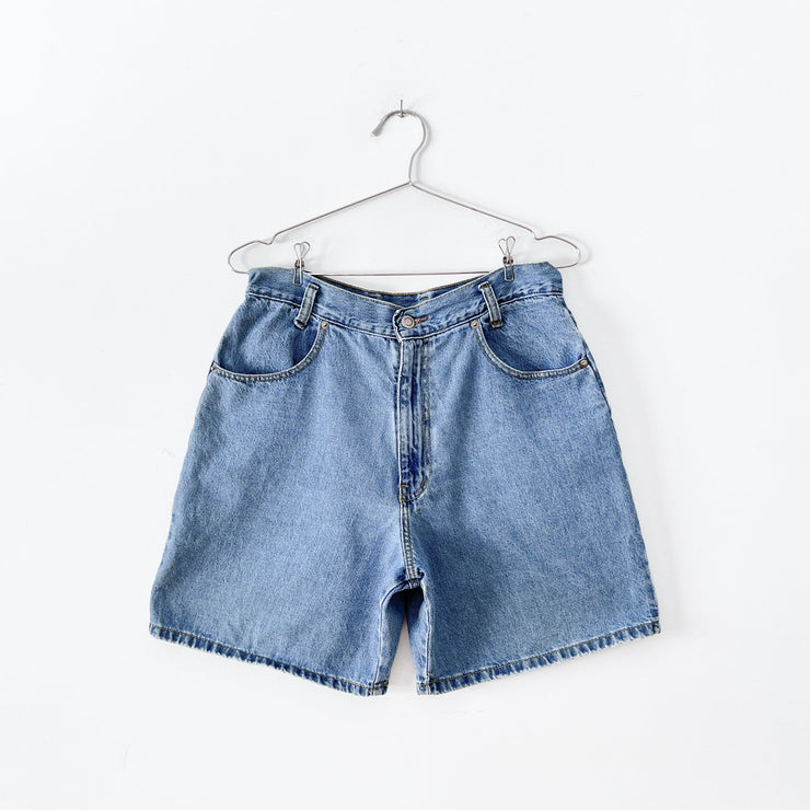 Flared on sale denim shorts