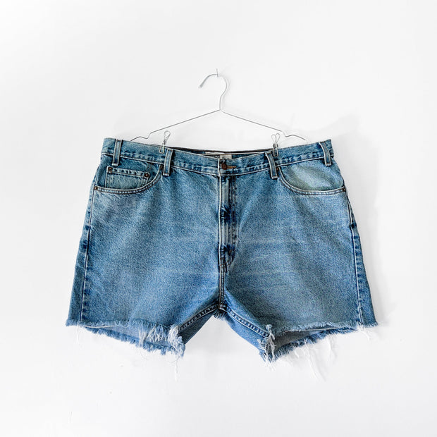 Levi s Cut off Denim Shorts Blue Jean Fold and Fray Canada