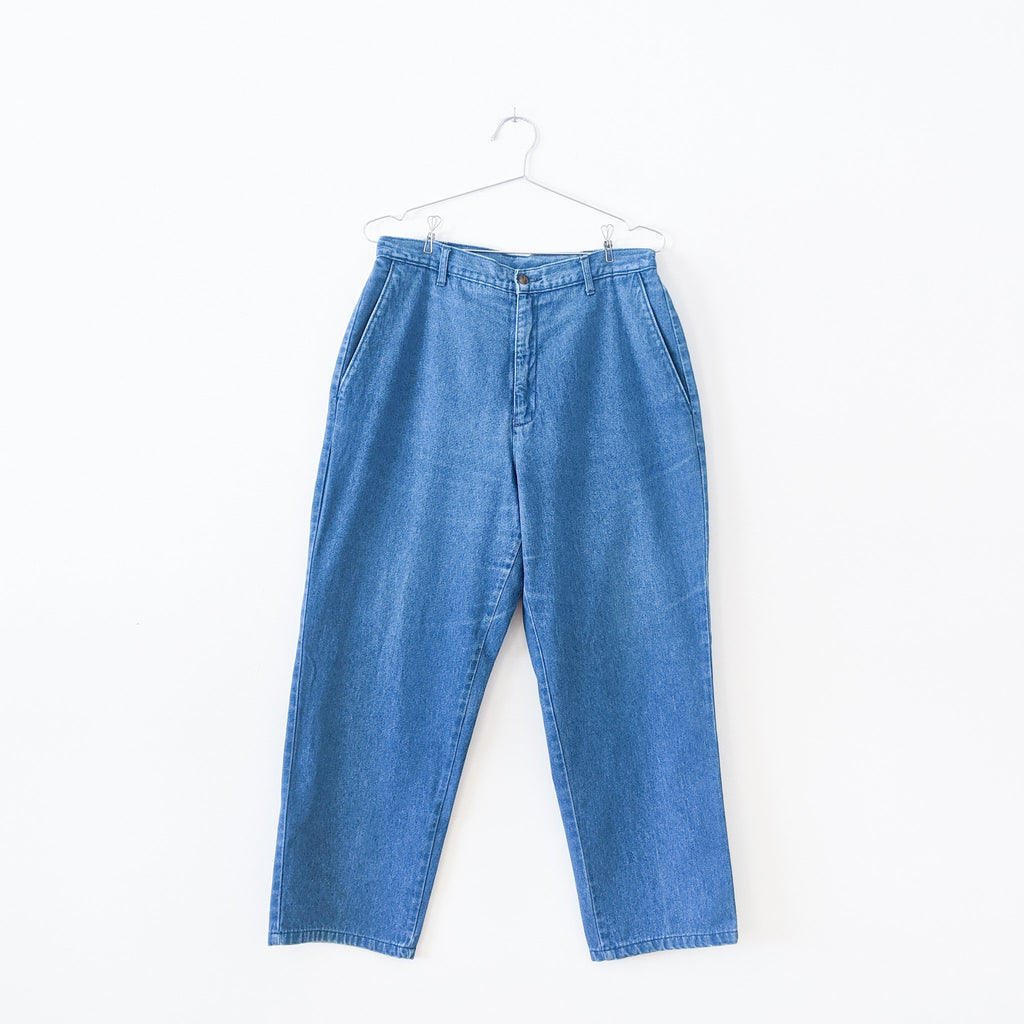 Vintage Alia Sport Petite Blue Denim Pants   Fold and Fray