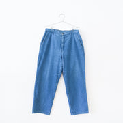 Vintage Blue Denim Pants/Jeans with Zipper, Belt Loops, Straight/Tapered Leg, Pockets. Vintage Alia Sport Petite, Womens 12.