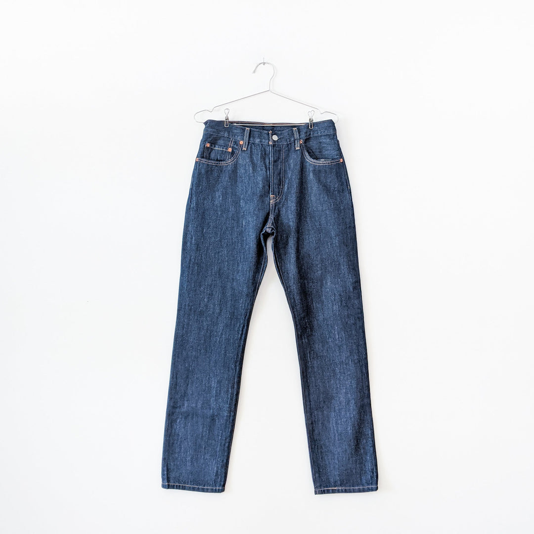 Levi s 501 Original Fit Across A Plain Jeans Fold and Fray