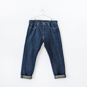 Men’s 38X32 Levi's 501 CT (Customized and Tapered Style 18173-0006) Dark Wash Blue Jean With Cuffed Hem.