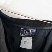 Label on Black Vintage Linen Knee-Length Skirt: Hechter Basics est 1962, Style 1207E-1761, Women’s 8, Made in Bulgaria.