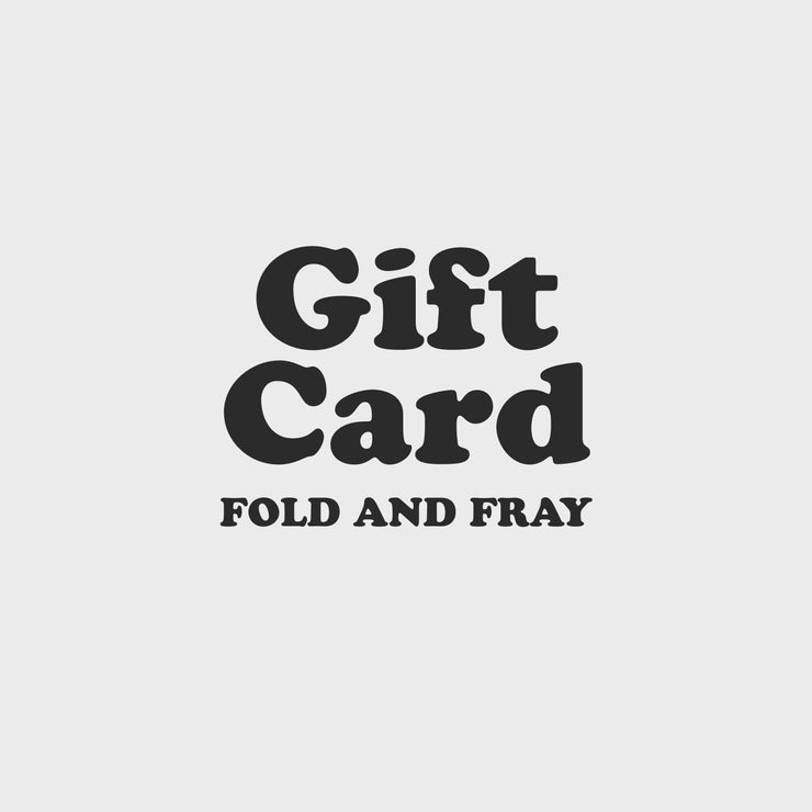 Digital Gift Card for the Sustainable Fashion Brand Fold and Fray